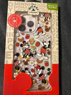 Clear iPhone 16 Pro Max Case -Mickey and friends breakfast phone case